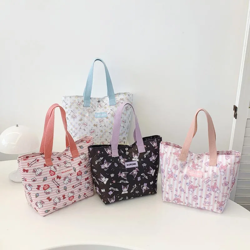 

Cute Sanrioed Kuromi My Melody Pochacco Hello Kitty Waterproof Lunch Bag Hand-Held Lunch Bag Hand-Held Toiletries and Makeup Bag