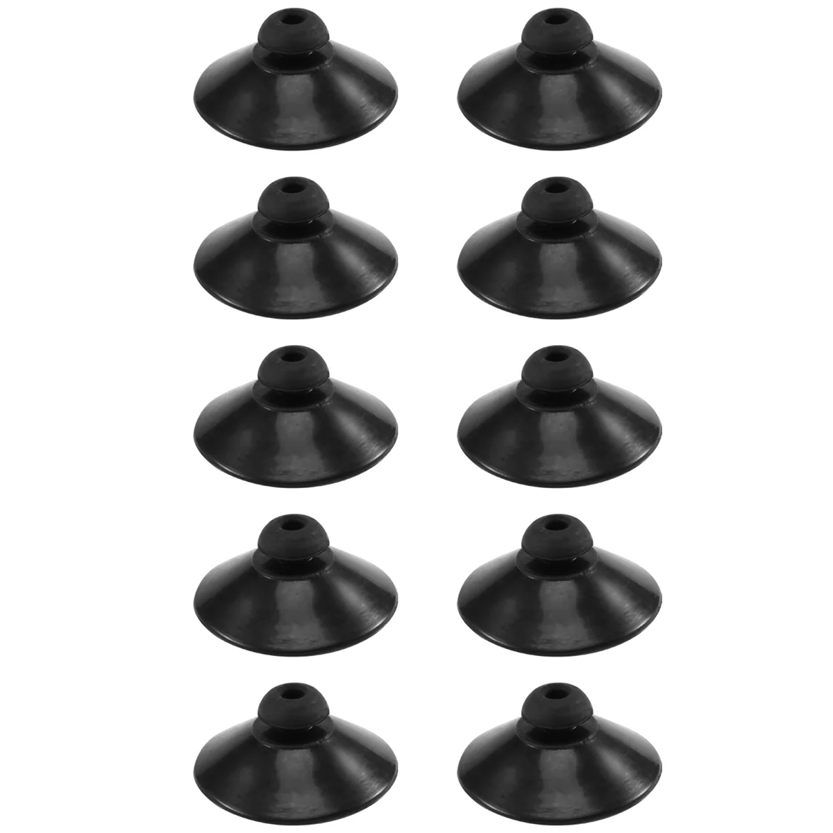 10 x Black rubber 27mm Suction Cup Clip Sucker For Aquarium Fish Tank Pump