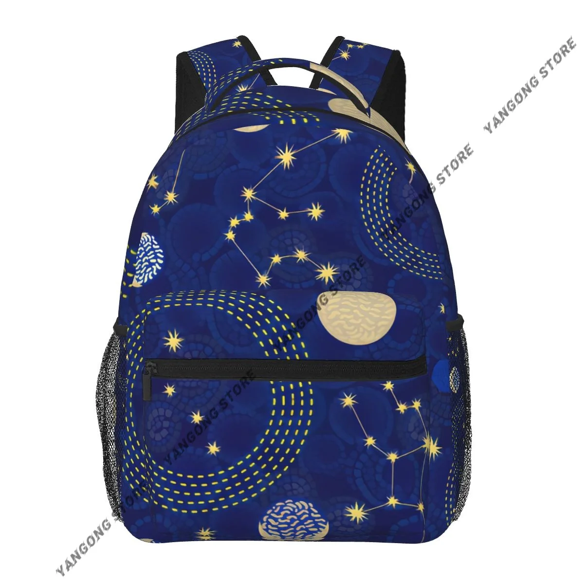 

Модный рюкзак для женщин и мужчин, унисекс, студенческие рюкзаки с мотивами 1950-х и 1960-х годов, ретро-дизайн с созвездиями и звездами, дорожная сумка, сумка для книг