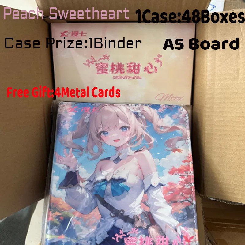 ManKa Peach Sweetheart A5 Board Collection Card Rare Collection Fragrance Card Waifu Cards ACG Girls Booster Box Hobbies Gifts