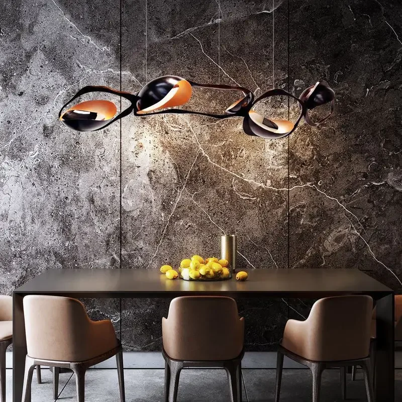 Nordic Designer Artistic Personality Restaurant Chandelier High-end Restaurant Lamps Creative Special-shaped Pendant Lights LED