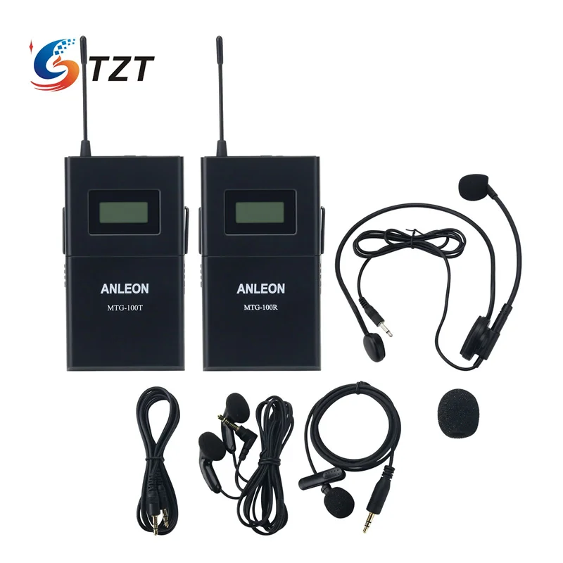 

TZT ANLEON MTG-100 Wireless Acoustic Transmission System for Tour Guide and Simultaneous Translation (1 Transmitter + 1 Receiver