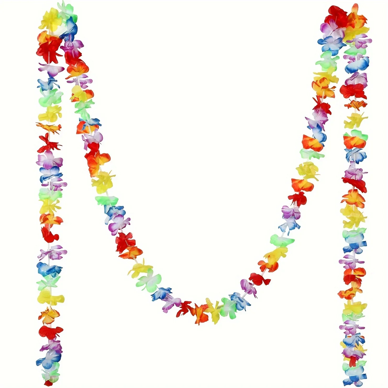 3m Lebendige Hawaiianische Girlande - Buntes Blumenband für Partys - Foto-Requisiten & Heimdekoration für Feiern und Festliche Anlässe