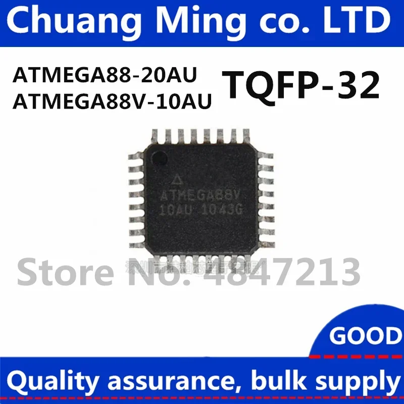 Free Shipping 100pcs/lots ATMEGA88 ATMEGA88V ATMEGA88-20AU ATMEGA88V-10AU ATMEGA88PA-AU TQFP32 100% NEW