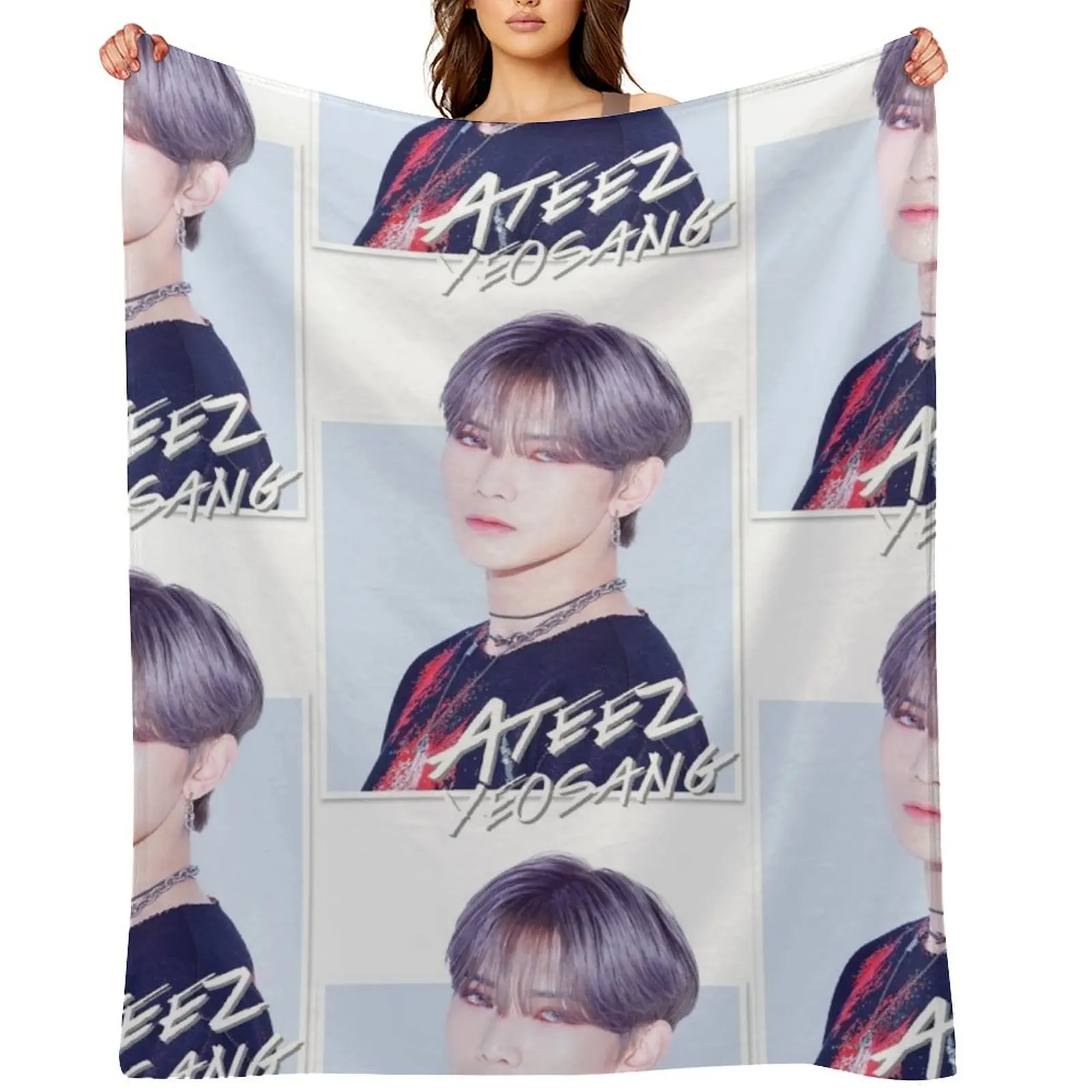 

Ateez - Yeosang Throw Blanket Bed Bed Fashionable Decorative Sofa for winter Blankets