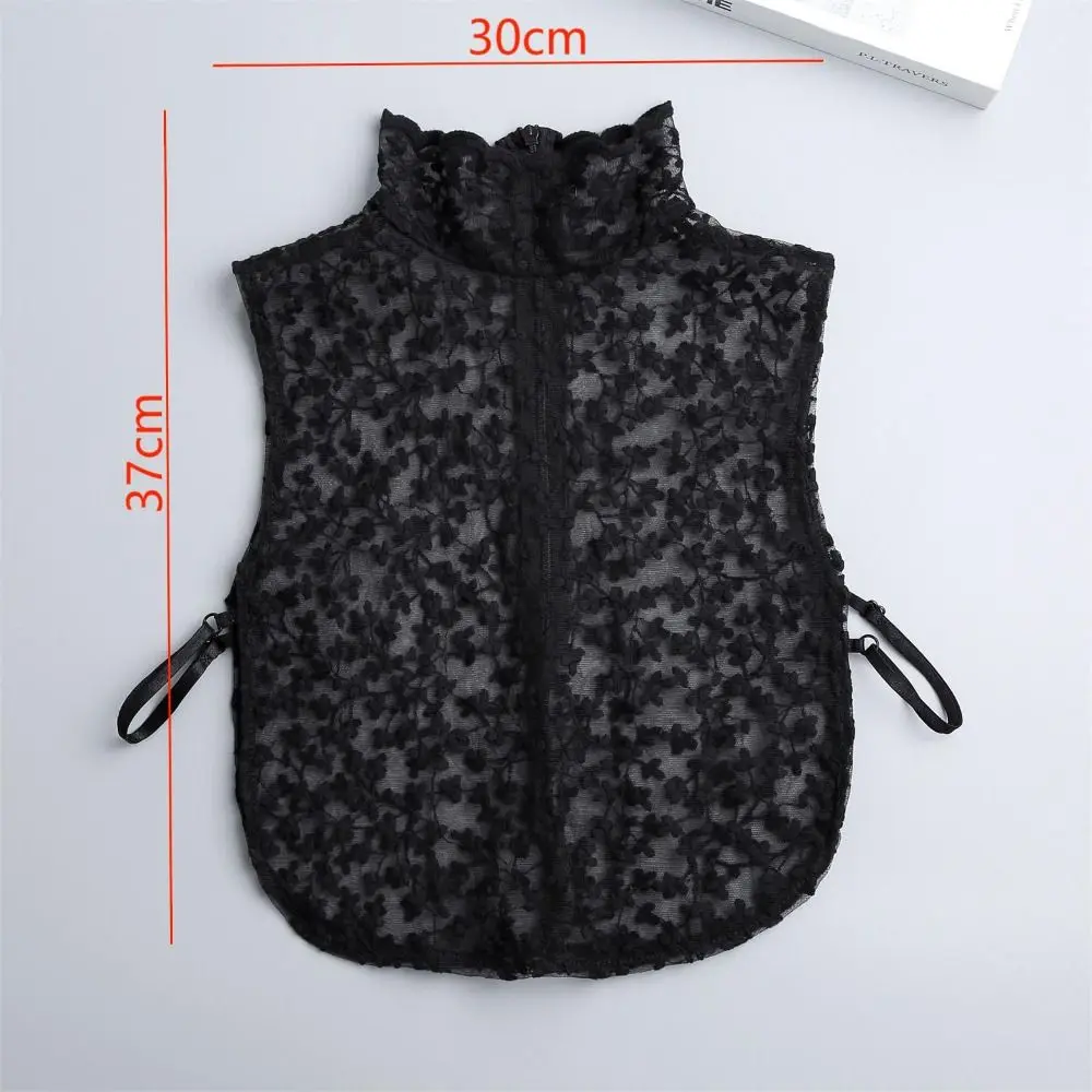 

Detachable Lapel High-Neck False Collar Clothes Accessories Hollow Lace Detachable Collar For Adult Women Formal Occasion