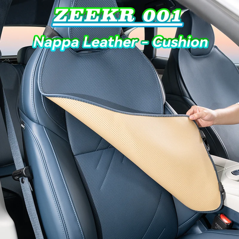 ZEEKR 001 Seat Cushion Four Seasons Universal Saddle Cushion Half Cover Seat Cushion Nappa Leather Accessories