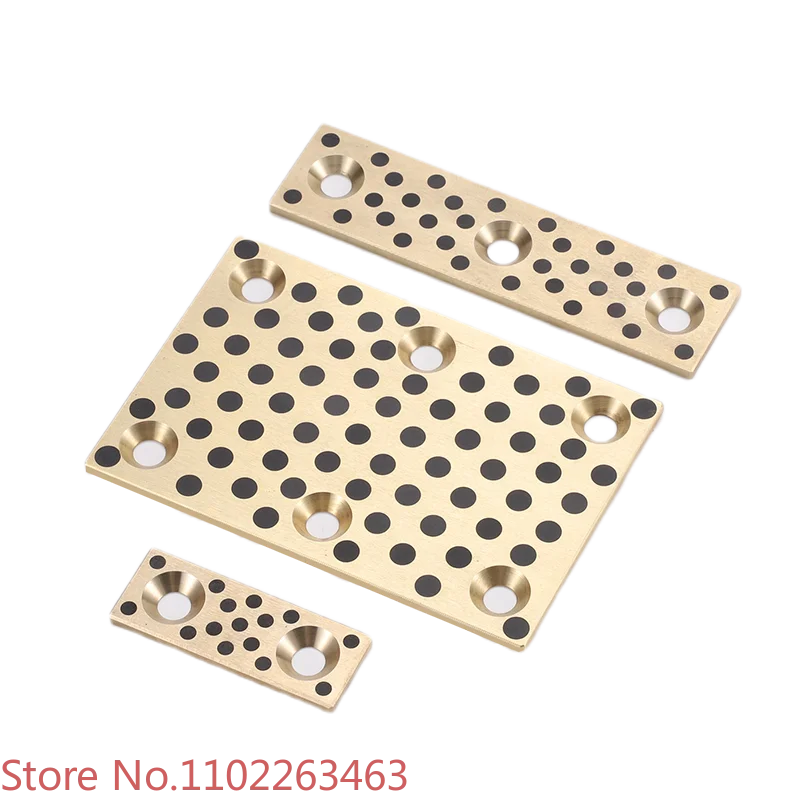 Lubricating guide plate UTW18 28 38 48 75 100 wear-resistant copper slider oil-free guide plate MUWP5mm