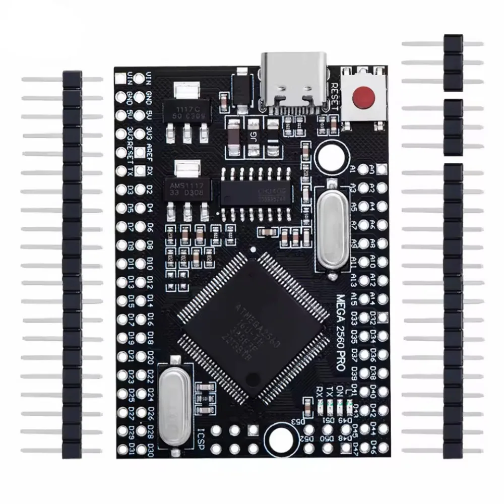 Mega2560 Pro Board ATmega2560 16AU CH340G USB Interface Development Module Smart Home Controller Compact Design Electronics