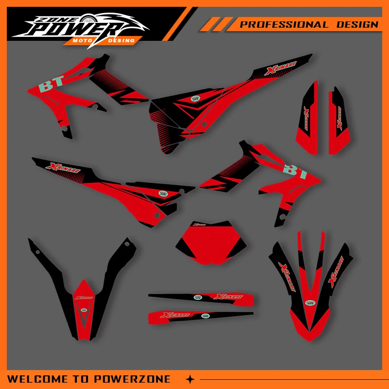 

Графика Powerzone для Beta Xtrainer 2015 2016 2017 2018 2019 200 250 300 350 наклейки наклейки мотоцикл фон на заказ 01