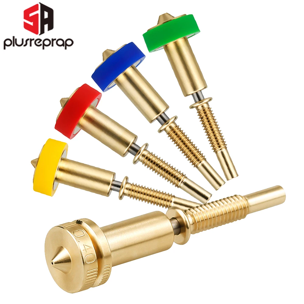 

All-in-one Bi-metal Nozzles for E-3-D Rev-o Hotend Extruder Titanium Brass One Piece High Flow All Metal Heatbreak Nozzle