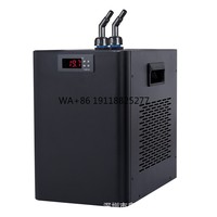 New 1HP Automatic Fish Tank Water Chiller 220V 1KW Cooling Capability Features Water-Cooled Pump Core including Compressor Motor