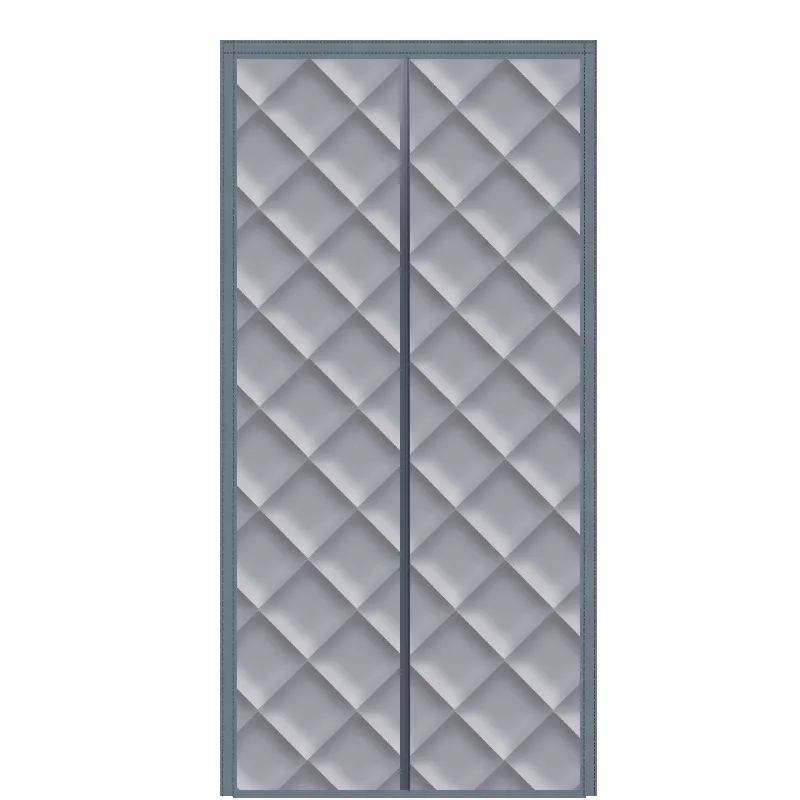 Winter Thick Cotton Door Curtain Magnetic Self‑absorbing Windproof Warm Soundproof Household Partition Curtain