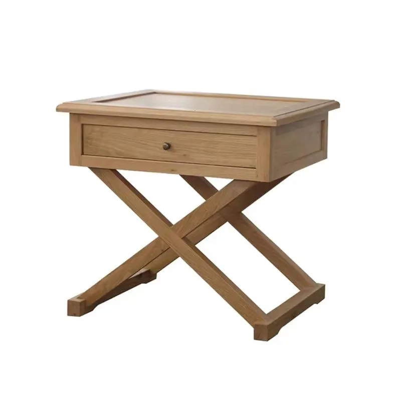 Custom Nordic Solid Wood Bedside Table Modern Gloss White Nightstand with Drawers for Bedroom Hotel Home Furniture