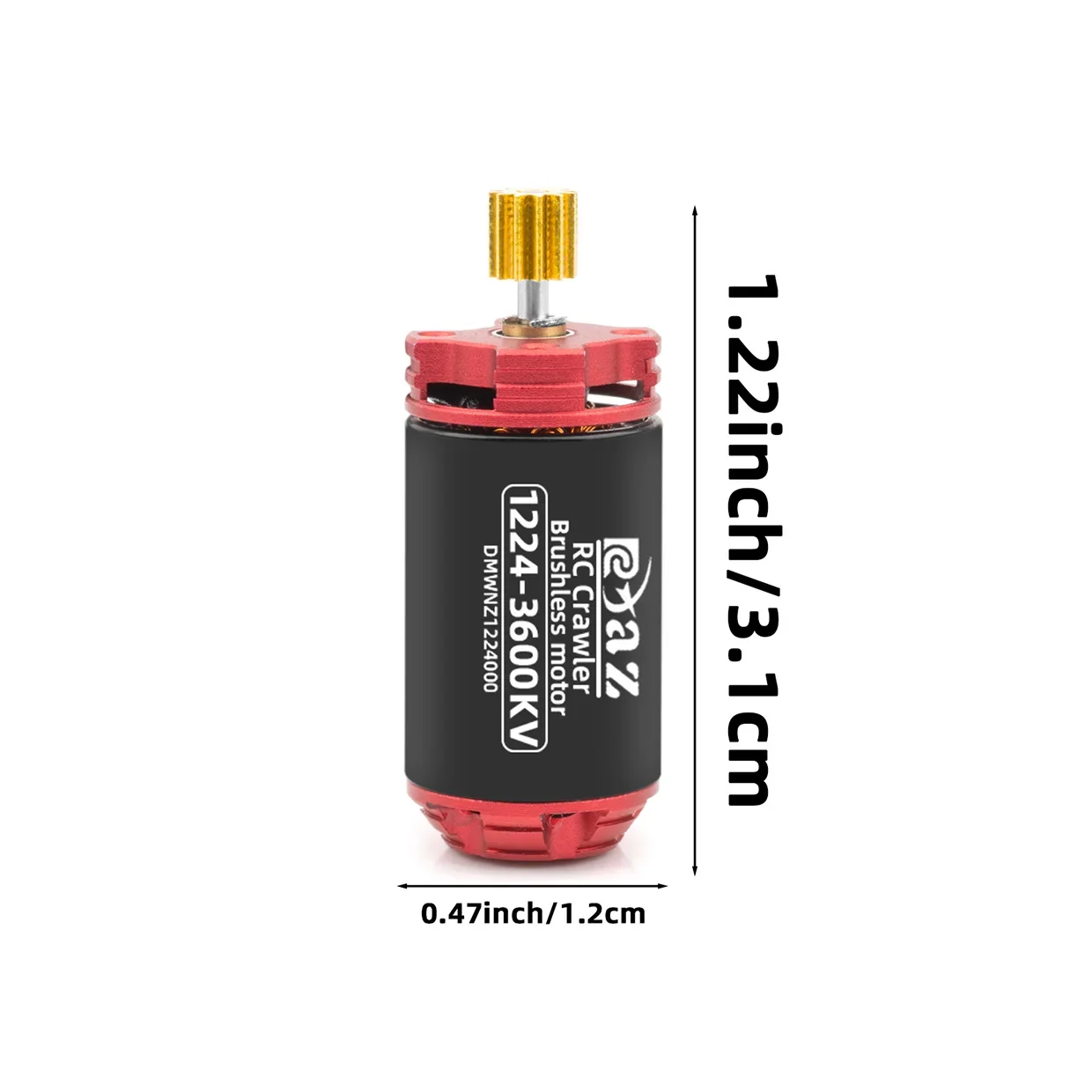 NEEBRC 1224 4000KV 3600KV Brushless Motor 12T Gear 25A ESC 5V/1A BEC 2S for 1/28 1/24 1/18 Off-road Car Crawler FMS SCX24 Parts