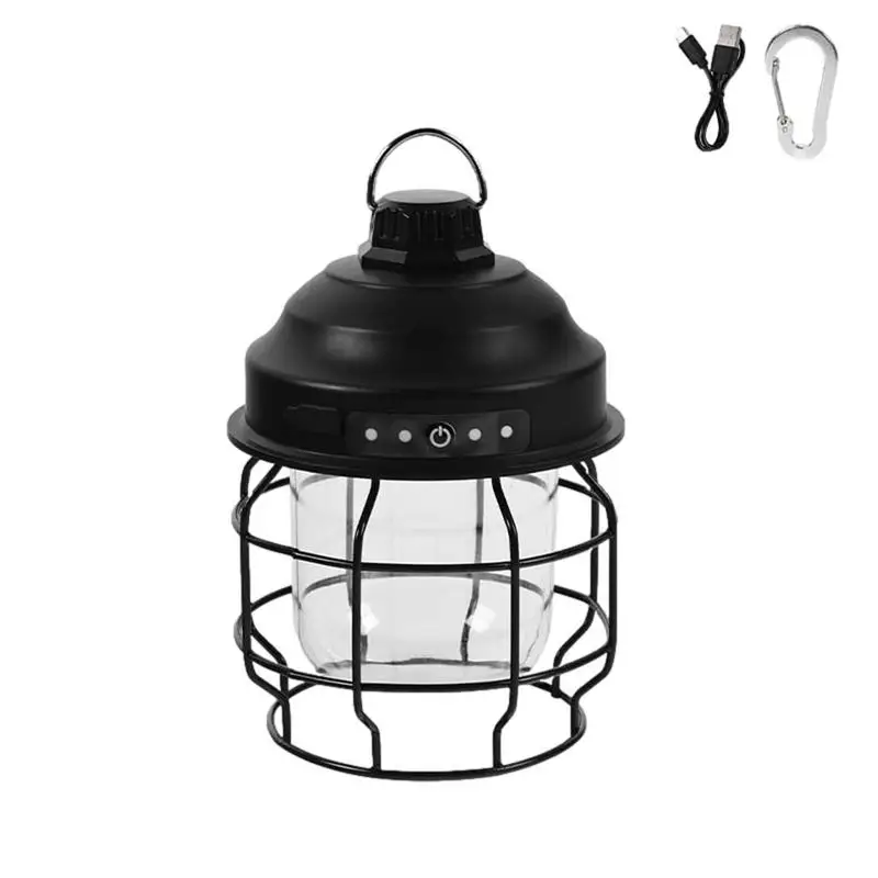 

Rechargeable Camping Lamp IPX4 Waterproof Portable Camp Lanterns With Hook Lamp Outdoor For Bar Decor 130-180 Lumens 3600 MAh