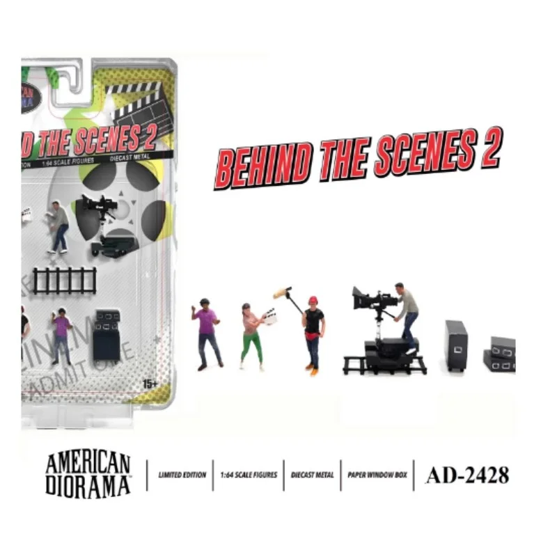 1:64 نموذج مجموعة كاملة خلف المشاهد مصور فيديوغرافي مصور عمل الشكل DIY المشهد مجموعة ملحقات العرض #4