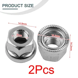 2pcs Bikes Crew Nut Bicycle Screw M9 M10 3/8 Screw Nut Replacement Parts For MTB Bikes Hubs Series Motors Bicycle Accessories