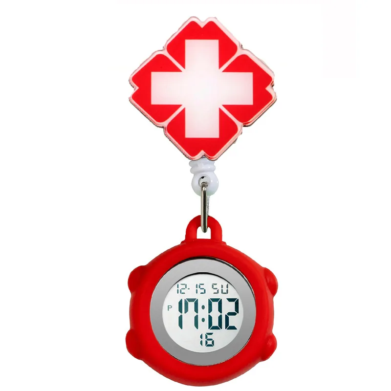 Montre de poche rétractable pour infirmière pour femme, quantité électronique, examen d'étudiant en médecine, poitrine, Shoous, commandé