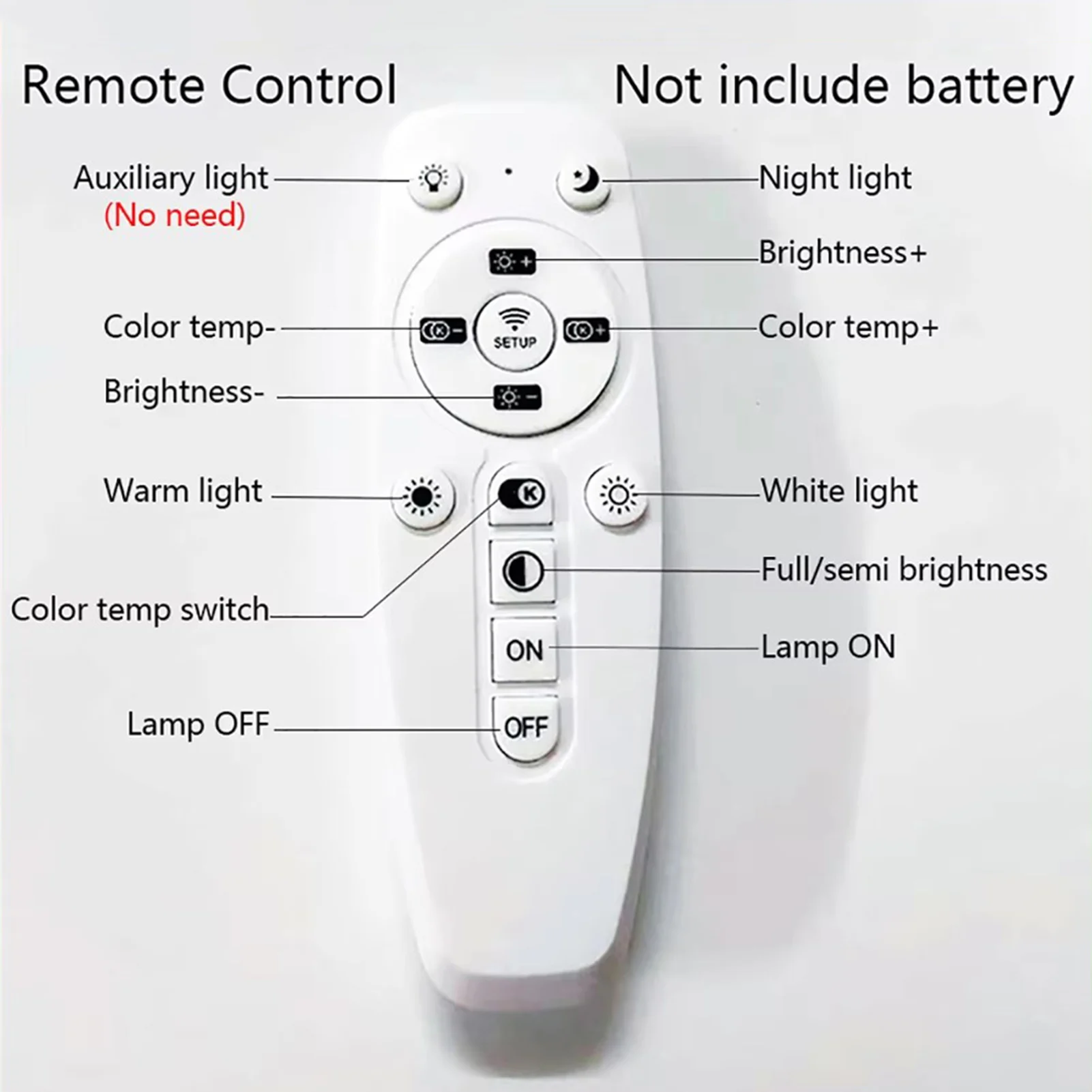 LED Driver Power Supply Smart Stepless Dimming for Office Panel Lights 2.4G Remote App Control Brightness Adjustable