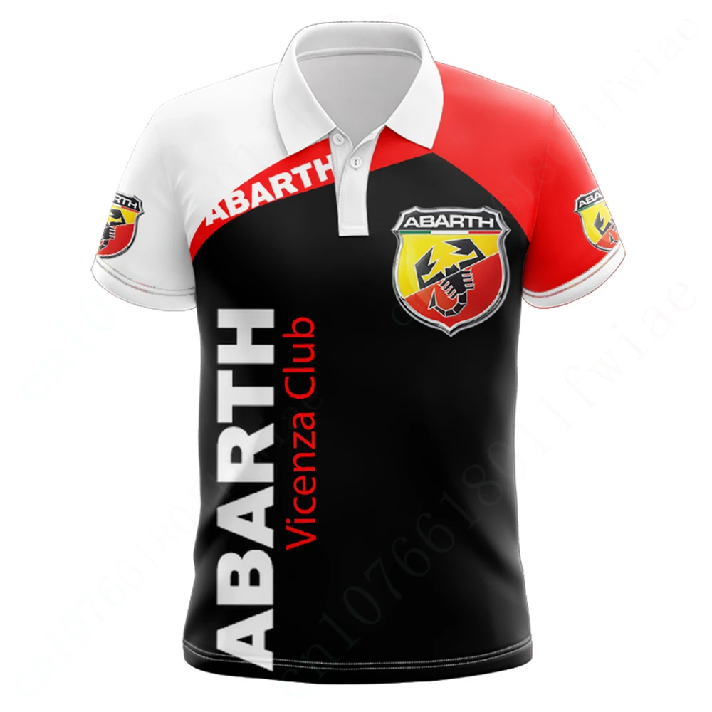 

Одежда для гольфа Abarth Harajuku, повседневные рубашки-поло и блузки, одежда унисекс, Быстросохнущий топ с коротким рукавом, футболка с аниме для мужчин