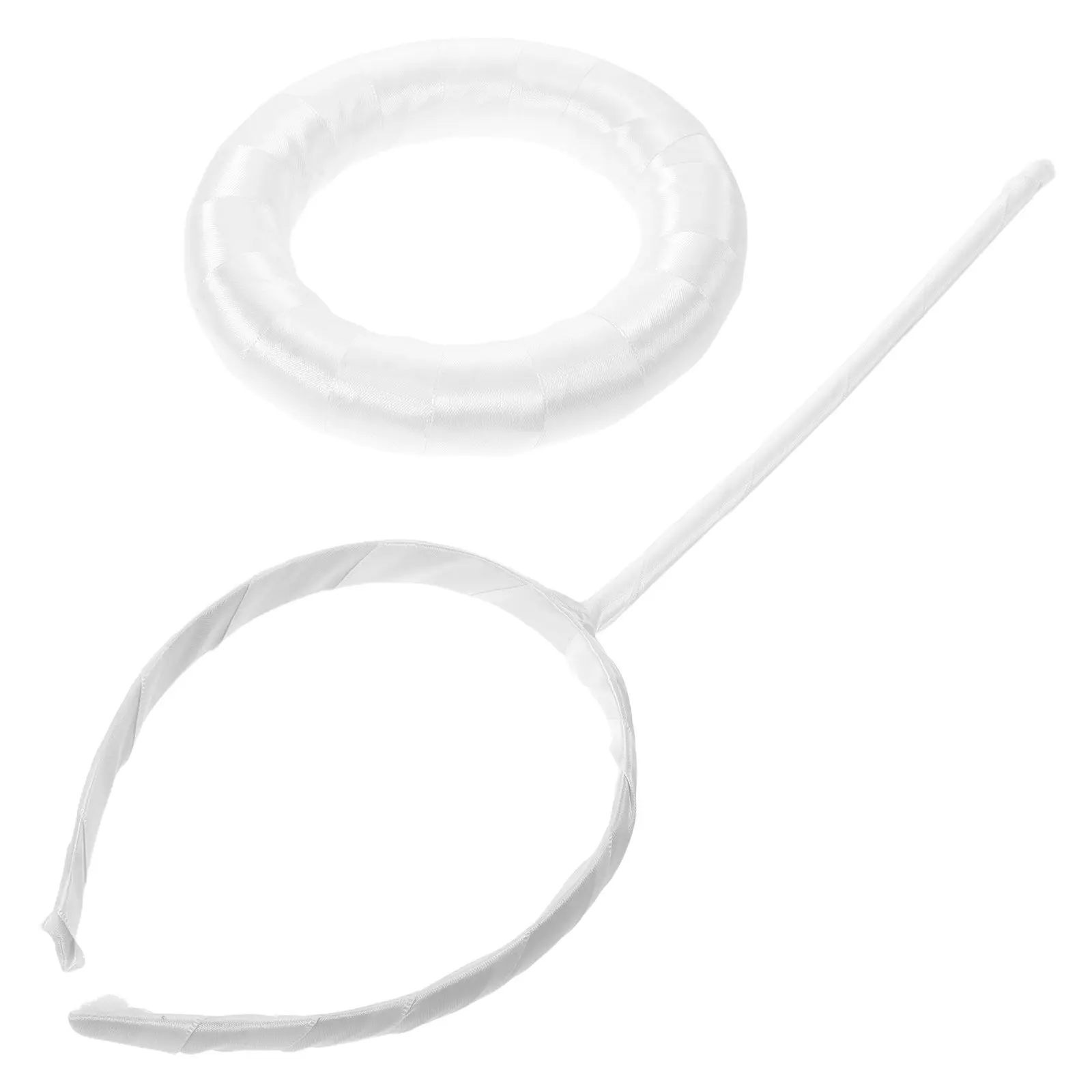 

Белая ангельская повязка на голову, аксессуар для косплея, головной убор для вечеринки, реквизит Купидона, для праздничного образа, небесный ореол