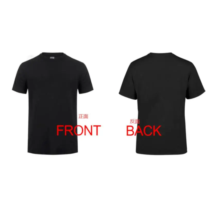 VIP Diy Two Sides Print Men's T Shirts Custom T-shirts 100% Cotton Tops Tees Black,White,Red,Blue,Green,Grey,Yellow,Purple,Pink