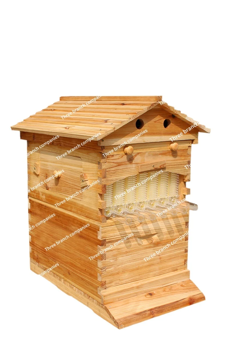 Bee Box Fir Boiled Wax Bee Box Automatic Honey Flow Device Optional Full Set of New Beekeeping Special Tools