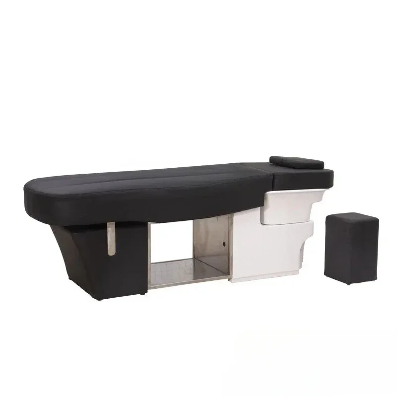 Barber Shop Ceramic Basin for Hair Washing Station Hair Salon for Hair Salon Thai Flat Lying Massage Shampoo Bed