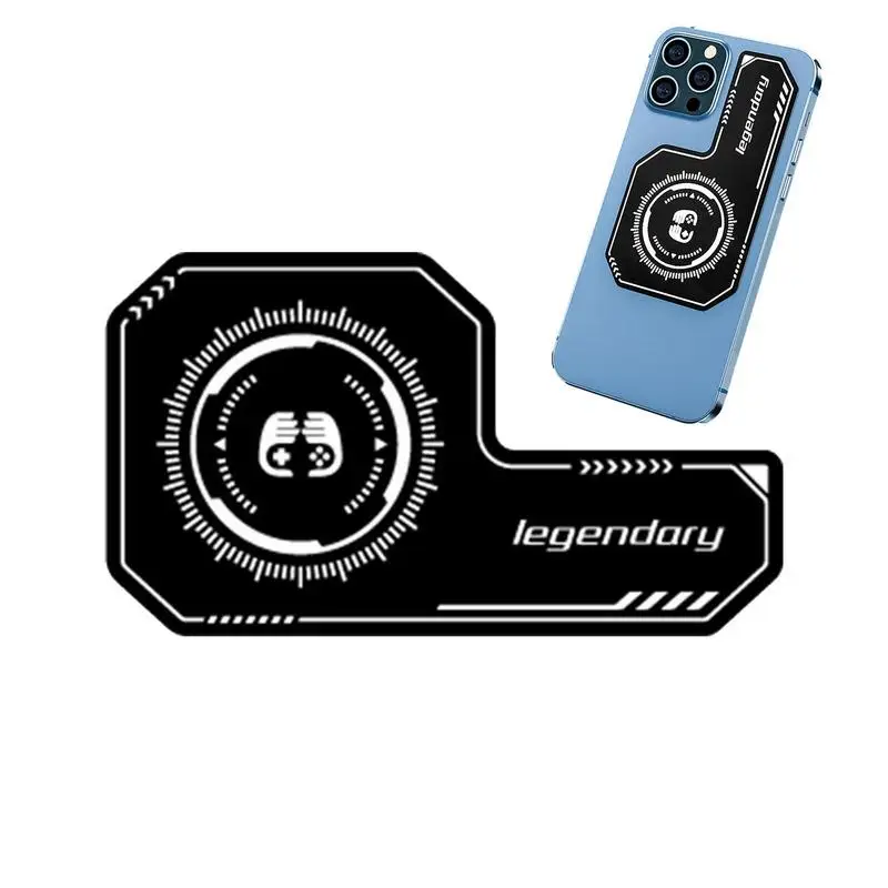 Placa de refrigeración para teléfono móvil, disipador de calor, área de Refrigeración expandida para ventiladores de refrigeración, Enfriador de juegos, teléfono móvil para IPhone/Samsung