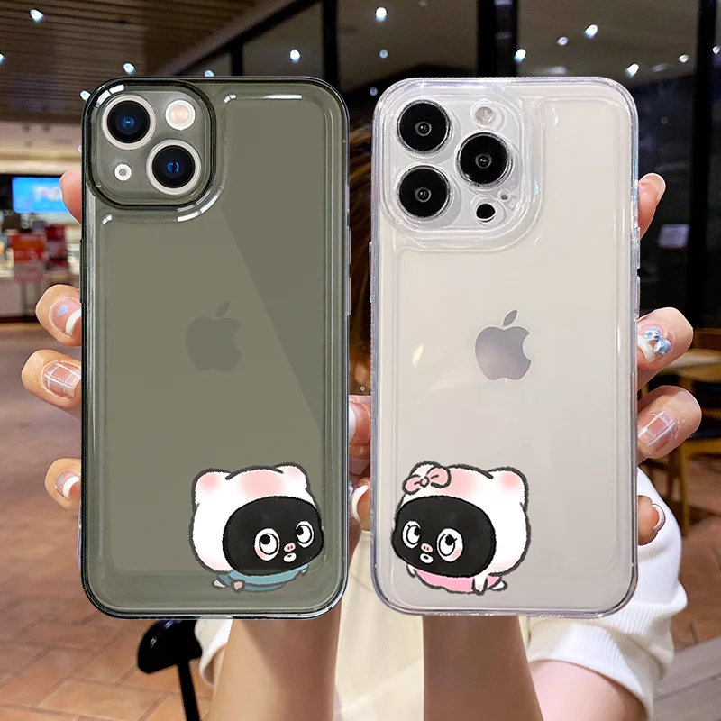 

Facial Mask Pig Couple Phone Case For iPhone 16 15 11 12 14 13 Pro Max Mini X XS XSMax XR 7 8 Plus SE4 16e Silica Covers Fundas