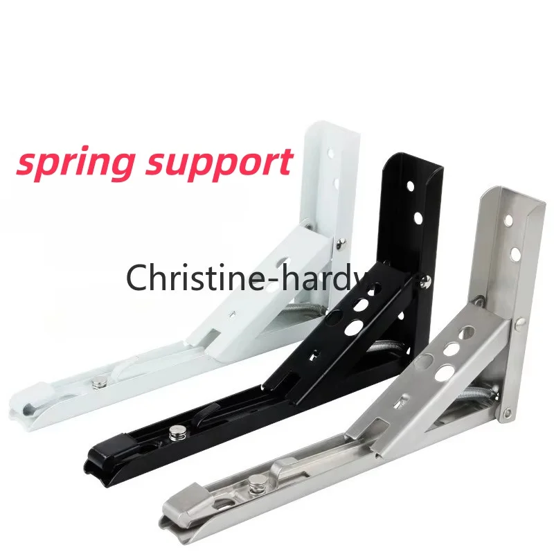 Bracket Triangular Folding Partition Heavy Duty Metal DIY Collapsible Shelf Hinge Accessories For Work Bench Furniture Hinge