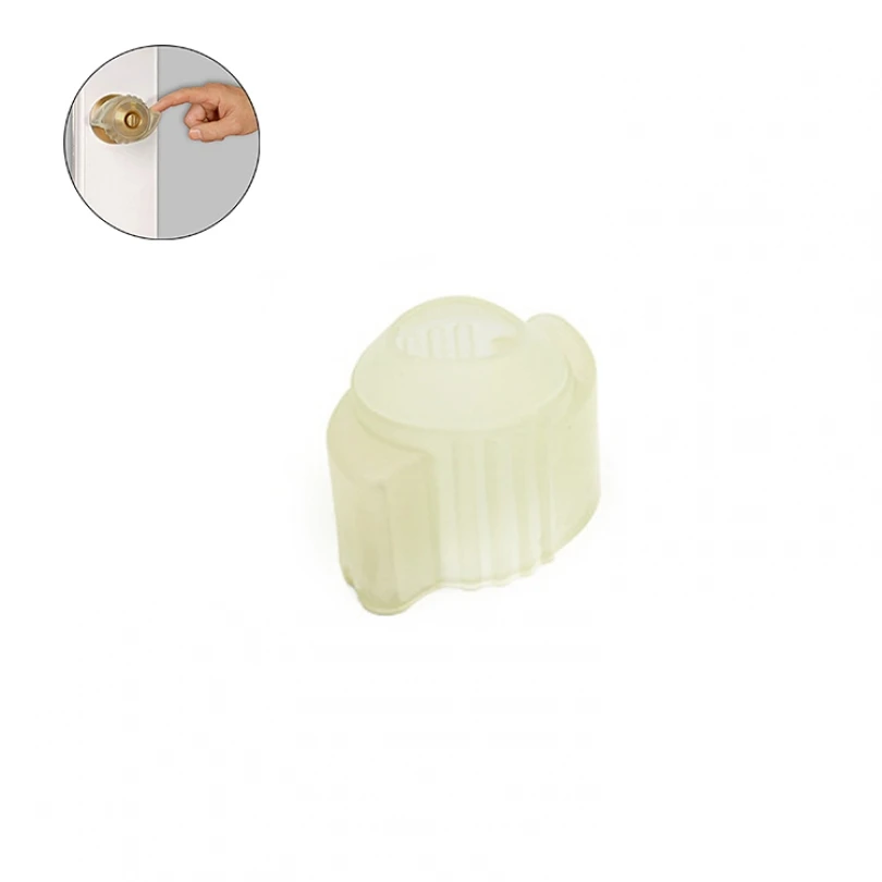 Silicone Transparent Door Knob Cover AntiStatic Door Knob Grips for Door Handle with Glow Inserts Door Hardware Tools