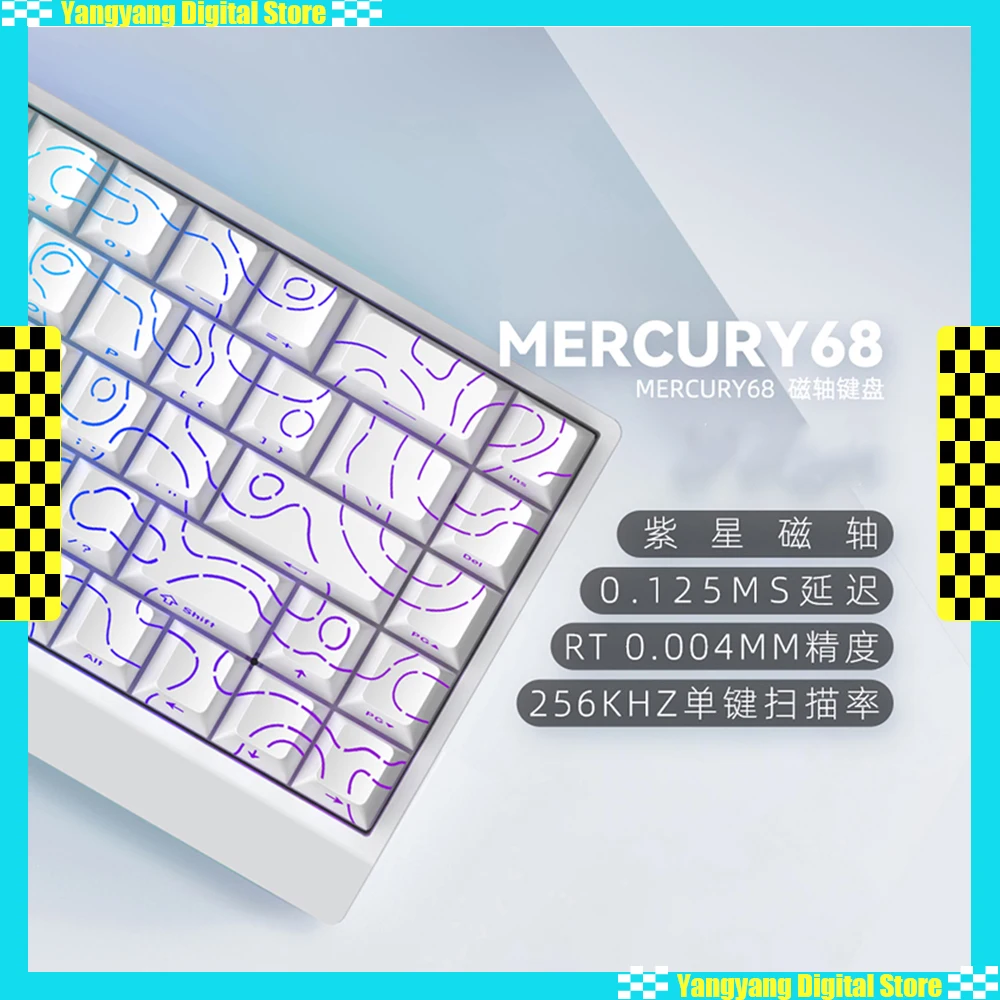 

IROK Mercury68 Pro игровая магнитная механическая клавиатура ABS материал быстрый триггер 0,004 мм 8K геймерская клавиатура аксессуары для ПК подарки