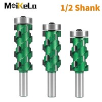 Meikela 12.7MM 1/2 SHANK CARBIDE SPIRAL TRIMMING BIT CNC MILLING TOOLS WOODWORK FOR WOOD ROUTER BIT