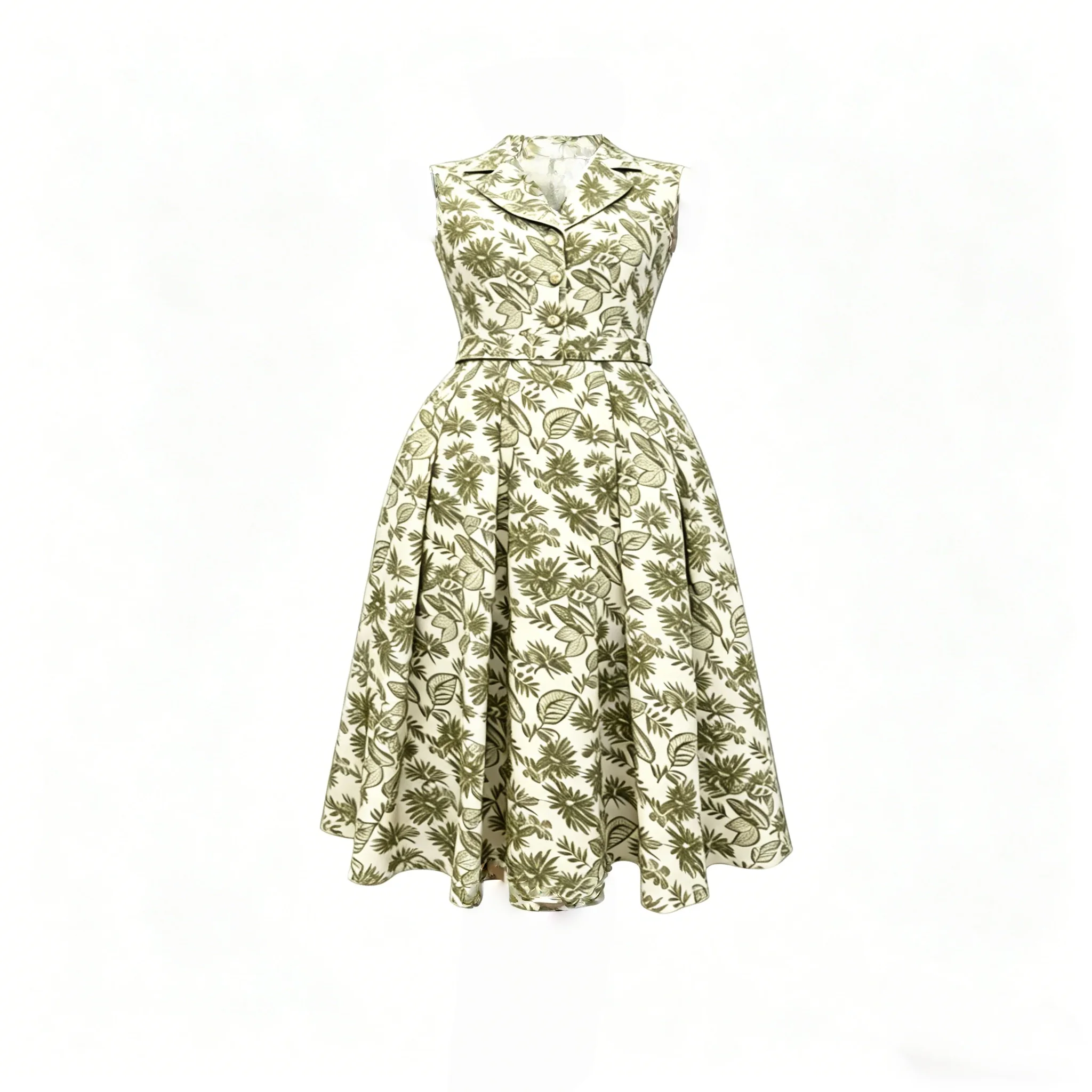 Summer New Women's Stylish Beautiful Print Midi Dress
