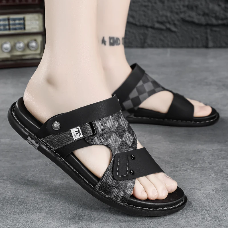 

Men's Sandals Summer New Casual Soft soled Breathable Beach Shoes Men's Outdoor Fashion Anti slip Wear resistant Sandals Trendy