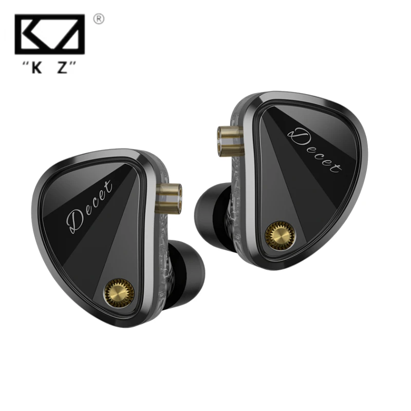 

KZ Decet 5DD 10 Dynamic Drive Unit Earphones HIFI in Ear Music Earphones With Silver Plated Upgraded Cable Adjustable Earbuds