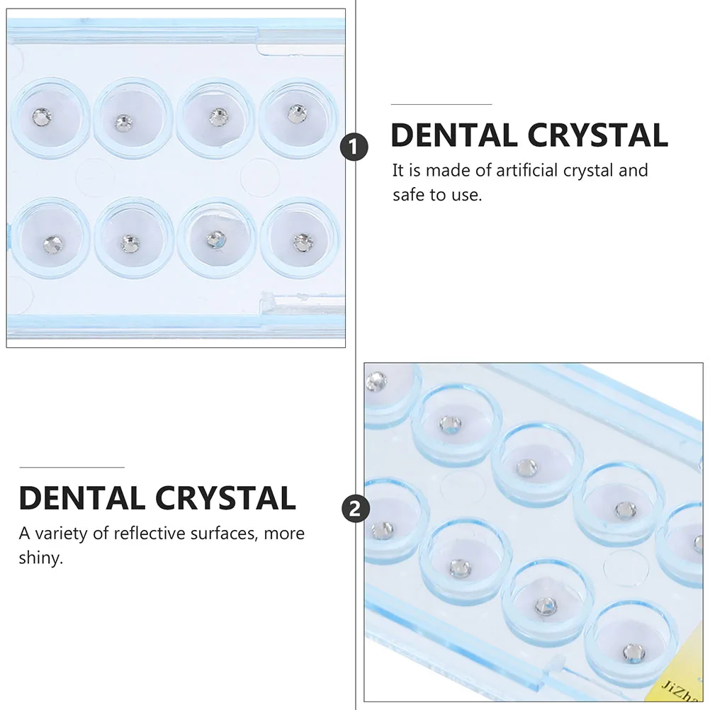 

30pcs Teeth Ornaments Glittering Crystal Dental Decor Accessories Diy Tooth Jewelry Shiny Teeth Decor Prop Creative Tooth Diy