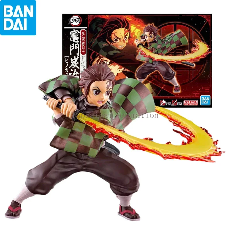 Bandai Original Demon Slayer: Kimetsu No Yaiba, Kamado Tanjiro, Fire God Kagura, Assembly Kit, Doll Toy Collection Gift