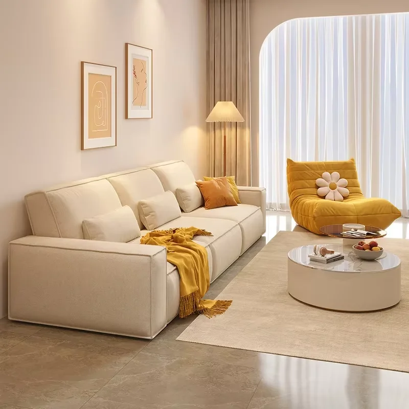 Recliner European Living Room Sofas Luxury Beige Modern Daybed Sleeper Sofas Lounges Armchair Divano Soggiorno Home Furniture