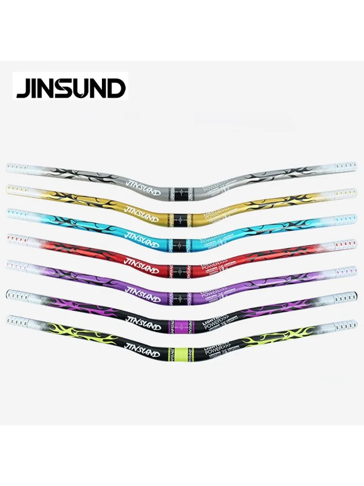 AliExpress NONE JINSUND High-strength Mountain Bike Big Swallow Handlebar,Downhill Off-road, Bike Acessories,35mm Rise,Length 720/780mm