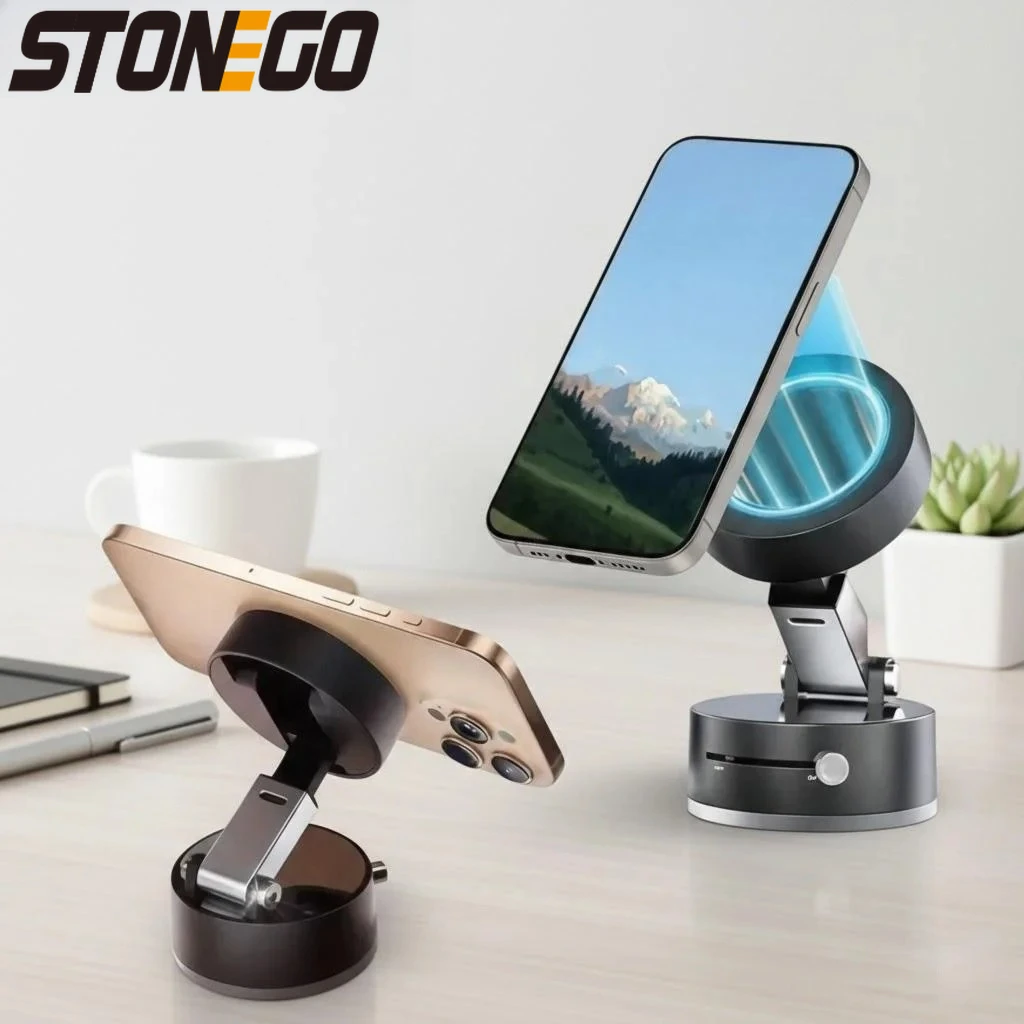 

Magnetic Phone Holder Foldable Suction Cup Mount Bracket for Smooth Surfaces Compatible with MagSafe Car Dashboard Windshield