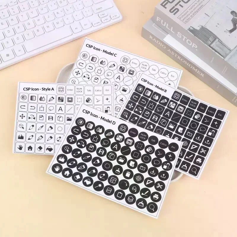CSP Paint Shortcut Icon Keyboard Sticker Clip Studio Paint Tablet Keyboard Sticker Paint Shortcut Icon Keyboard Sticker