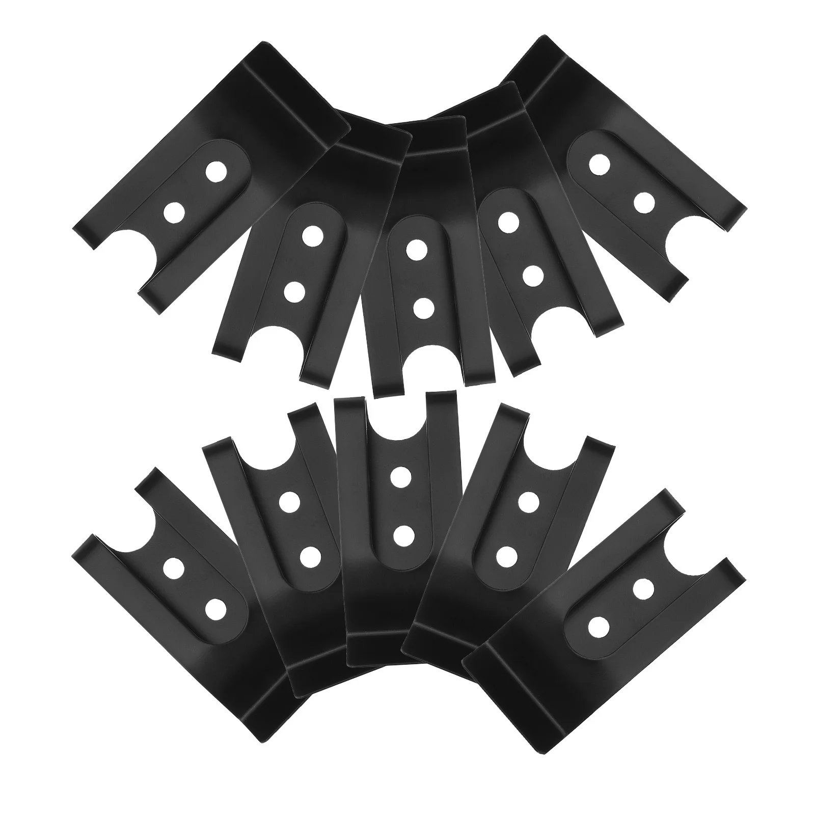 

10pcs Metal Belt Clips For Sheaths Pouches Durable Buckle Clip Single Hole Design Tool Organization Accessory
