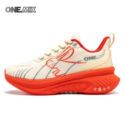 ONEMIX 2026 New Sneakers Buffer Running Shoes Heavyweight Runners Men Non-slip Breathable Lightweight Outdoor Sport Shoes