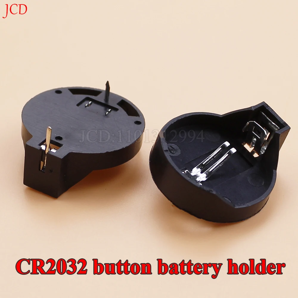 10PCS CR2025 Battery Button Cell Holder Socket Case CR2032 battery holder 2032  3V direct insertion