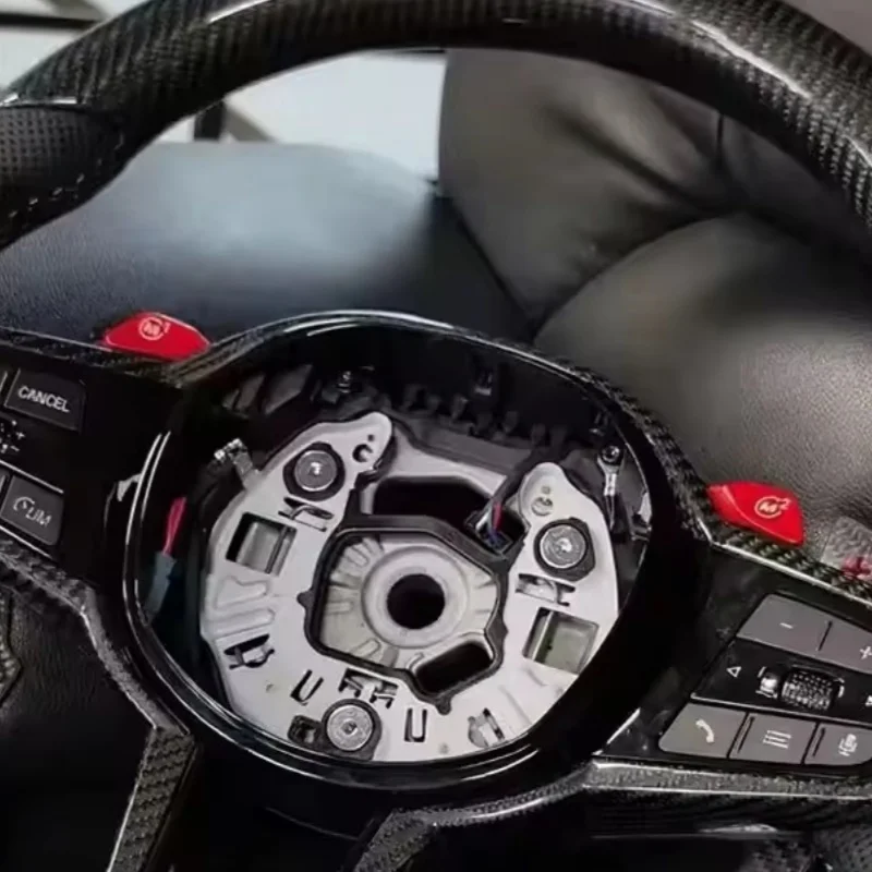 Customized Carbon Fiber Leather Car Steering Wheel For BMW G20 G87 G38 G22 G26 G30 G80 G82 M5 M3 M4 CS Car Interior Accessories