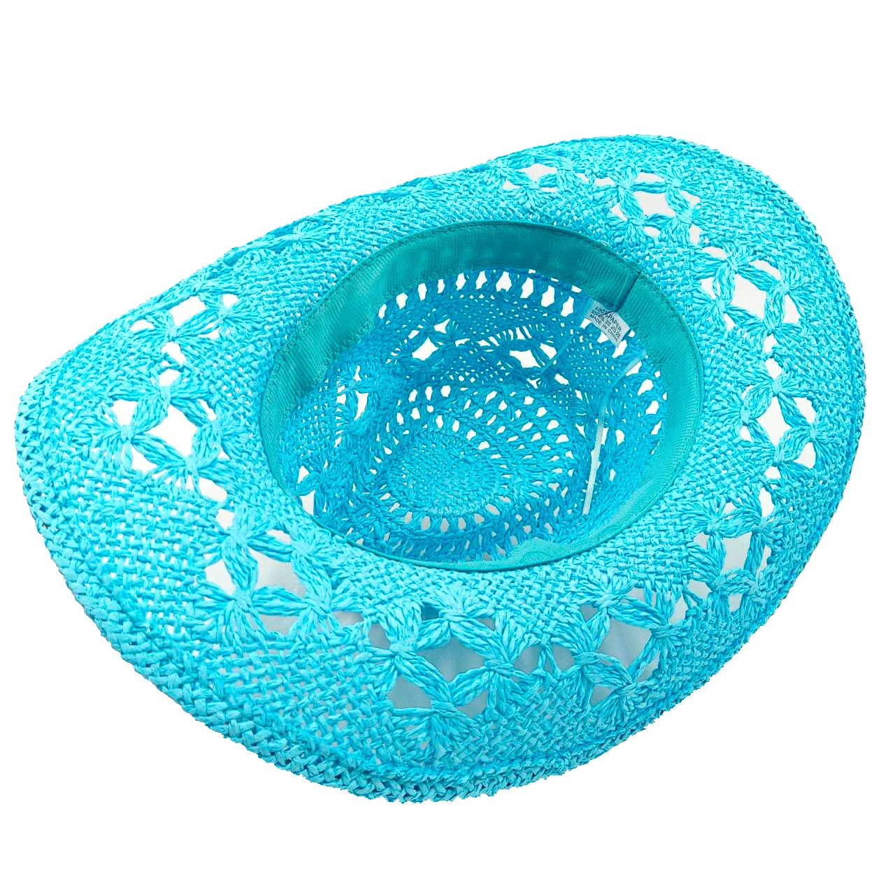 Cowboy hat New Lake blue fashion hollow travel beach hat men and women solid color western Cowboy hat chapau homme