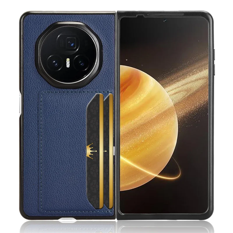 Case For Honor Magic V3 Luxury Leather Skin-friendly Pluggable Card Folding Cover For Honor Magic V 3 v3 Shockproof Bumper Funda